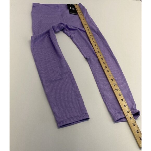 Under Armour Women Reflect Ankle Leggings High Waisted Waistband Size M Purple - Picture 8 of 13